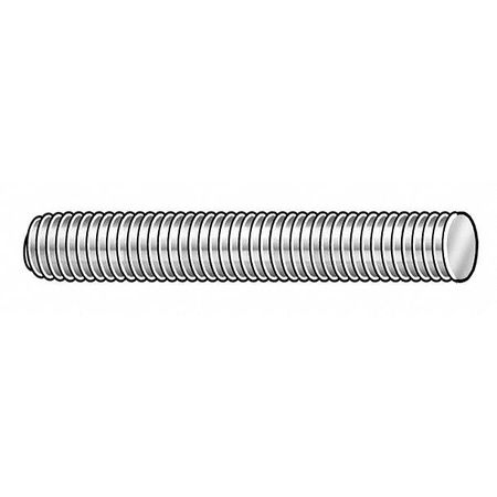 Zoro Select Fully Threaded Rod, 1/2"-13, 6 ft, Steel, Zinc Plated Finish TRI20500LHX6-010P