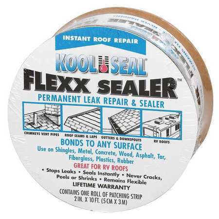 Kool Seal Leak Repair & Sealer Roll, 2 in x 10 ft, Roll, Gray, Flexx Sealer KS0018110-99