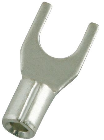 POWER FIRST 22-16 AWG Non-Insulated Block Fork Terminal #6 Stud PK100 4FRF7