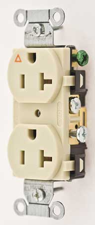 HUBBELL 20A Duplex Receptacle 125VAC 5-20R IV IG20CRI