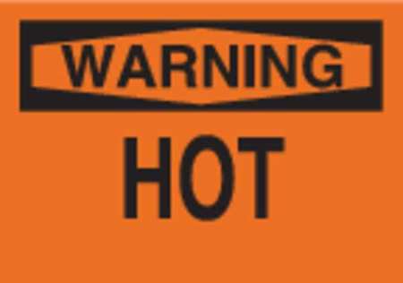 BRADY Warning Sign, 10 in H, 14 in W, Fiberglass, Rectangle, English, 69588 69588