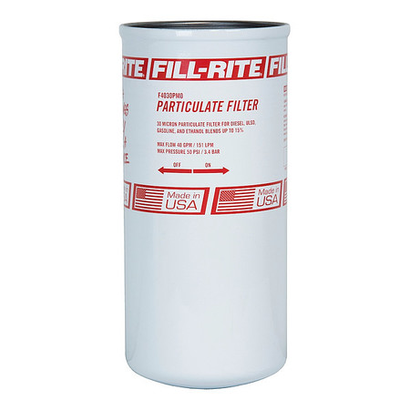 Fill-Rite Fuel Filter Canister, 10-3/4x5x10-3/4 In F4030PM0