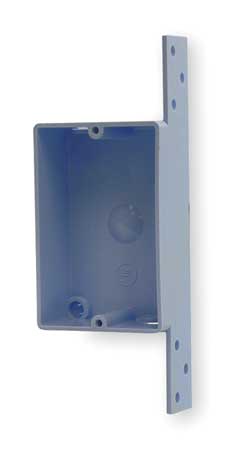 Cantex Electrical Box, 8 cu in, Outlet Box, 1 Gang, PVC, Rectangular EZ08SB