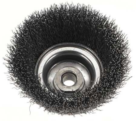 WEILER Crimped Wire Cup Wire Brush, 5", 0.020 " 93400
