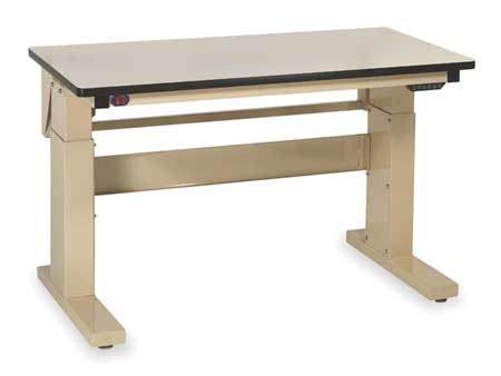 PRO-LINE Electric Workbenches, ESD Laminate, 30" W, 30-1/2" to 46-1/2" Height, 1000 lb., Cantilever MVSII6030C