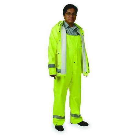 Condor Jacket w/Detach Hood, Hi-Vis Yellow/Green, L 4GE64