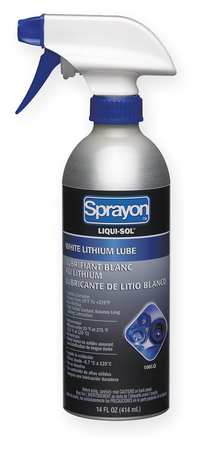 SPRAYON White Lithium Lube, Non Aerosol, 14 Oz. SC0100LQ0