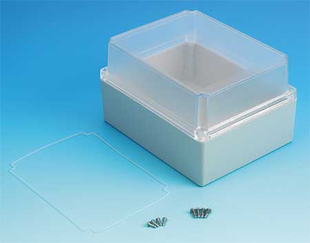 BOX ENCLOSURES polycarbonate Enclosure, 7.32 in H, 4.33 in D, NEAM 4X BEN-85PC