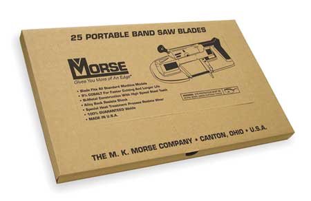 MORSE Portable Band Saw Blade, Bimetal, PK25 ZWEP4418WB25