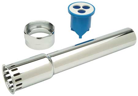 ZURN Flush Tube, Vacuum Breaker, 1 1/4 x 9 In P6001-A-AA-CP