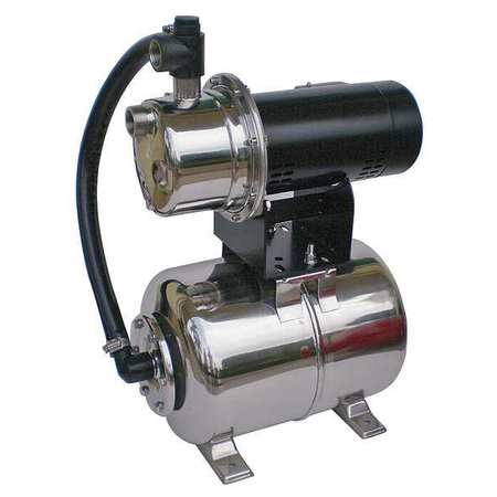 DAYTON Shallow Well Jet Pump, SS, 3/4 HP 4HFA3