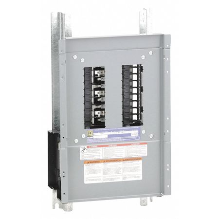 SQUARE D Panelboard Interior, QHB, QOB, QOB-VH, 18 Spaces, 100A, 120/240V, Convertible Main Lug, 3 Phase NQ418L1