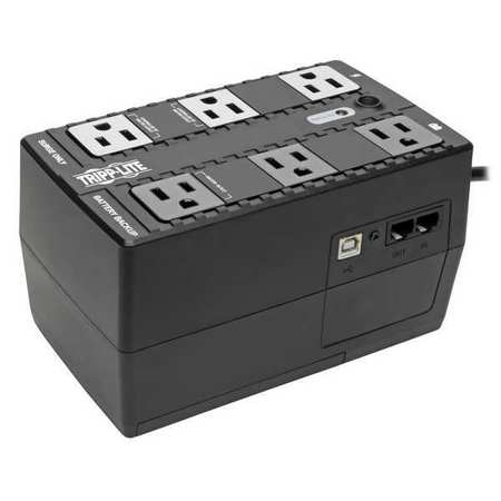 TRIPP LITE UPS System, 350VA, 6 Outlets, Desktop/Tower, Wall, Out: 110/115/120V AC , In:120V AC ECO350UPS