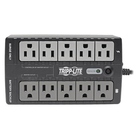 Tripp Lite UPS System, 550VA, 10 Outlets, Desktop/Tower, Wall, Out: 110/115/120V AC , In:120V AC ECO550UPS