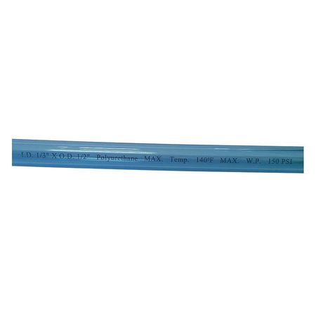 Zoro Select Tubing, 1/2 In OD, Polyurethane, 100 Ft 4HL91