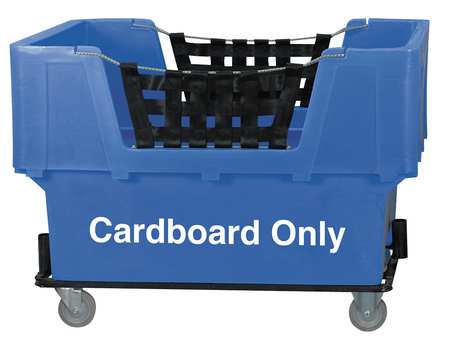 ZORO SELECT Matl Handling Cart, Cardboard Only, Blue N1017261-BLUE-CARDBOARD