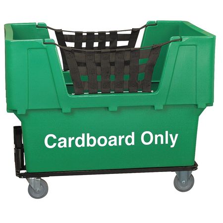 ZORO SELECT Matl Handling Cart, Cardboard Only, Green N1017261-GREEN-CARDBOARD