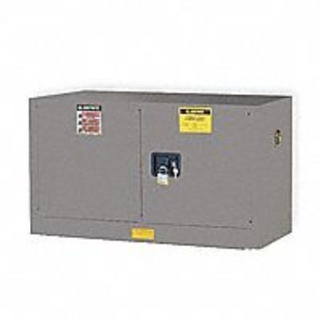JUSTRITE Flammable Safety Cabinet, 17 gal., Gray, Depth: 18" 891703
