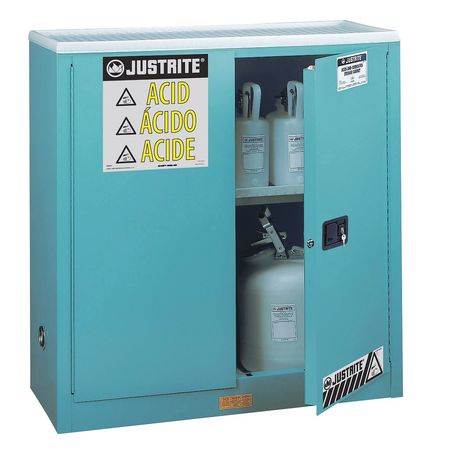 JUSTRITE Corrosive Safety Cabinet, 30 gal., Manual 893002