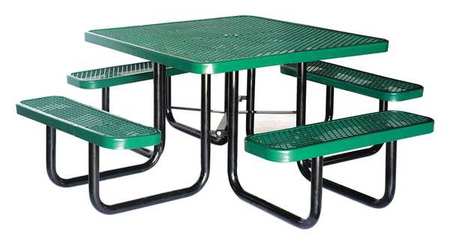 Zoro Select Picnic Table, 80" W x80" D, Green 4HUR2