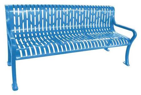 ZORO SELECT Outdoor Bench, 74 in. L, 33-1/4 in. H 4HUT8