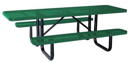 ZORO SELECT ADA Picnic Table, 96" W x62" D, Green 4HUT1