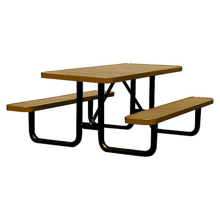Zoro Select Picnic Table, 72" W x30" D, Brown 4HUX1
