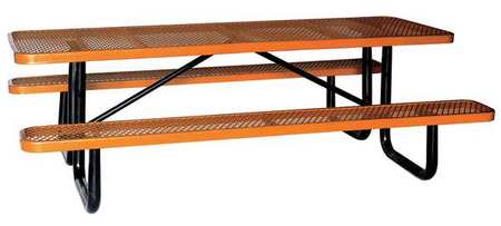 Zoro Select Picnic Table, W x96" D, Brown 4HUX3