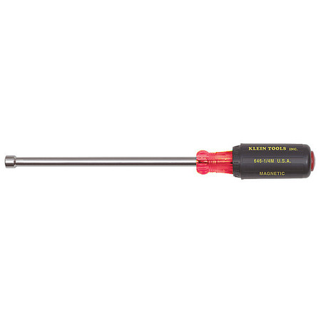 Klein Tools 1/4" Magnetic Tip Nut Driver 6" Shaft 646-1/4M