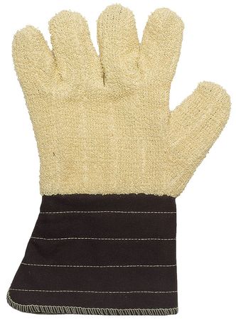 Condor Flame Retardant Gloves, XL, Ylw/Brown, PR 4JC88