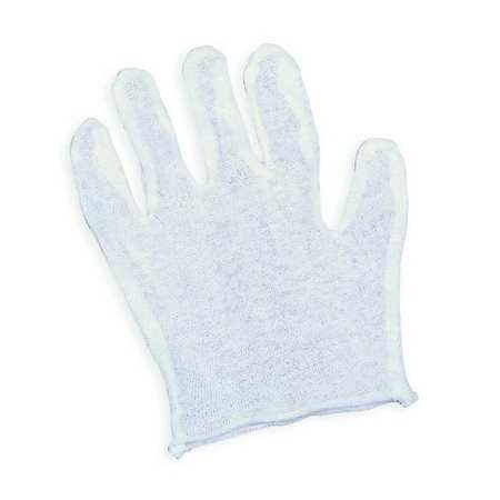 CONDOR Inspection Gloves, Men's, Cotton, Ambidextrous, Lightweight, One Size Fits Most, 12 Pairs Per Pack 4JC97