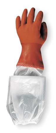 SHOWA 25" Chemical Resistant Gloves with Vinyl Sleeve, PVC, L, 1 PR 640L-09