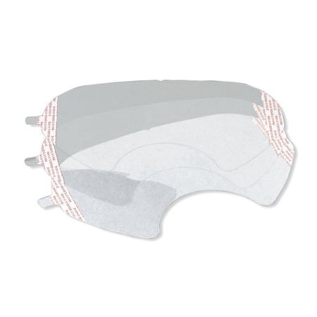 3M Lens Covers, Polyester Film, Attach to PAPR Faceshield, 1 in H x 8.5 in W, 100 Per Pack 6885