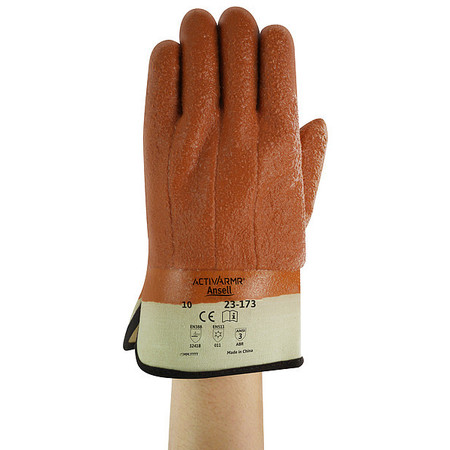 ANSELL Cold Protection Gloves, Foam Lining, L 23-173