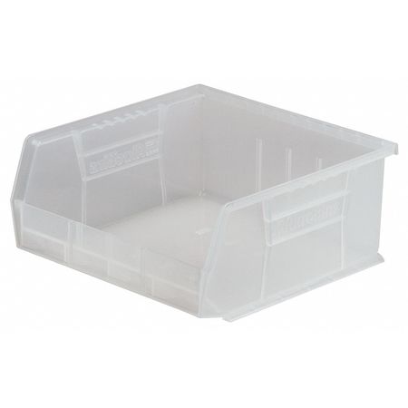 Akro-Mils 50 lb Hang & Stack Storage Bin, Plastic, 11 in W, 5 in H, 10 7/8 in L, Clear 30235SCLAR