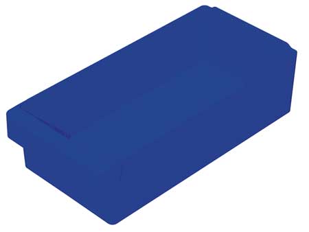 AKRO-MILS 25 lb Drawer Storage Bin, Plastic, 8 3/8 in W, 4 5/8 in H, 17 5/8 in L, Blue 31188BLU