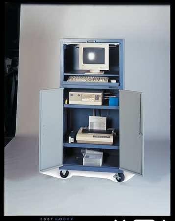 Zoro Select Computer Cabinet, 26 x 24 x 64 In 4KG35