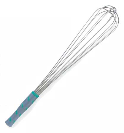 VOLLRATH French Whip, L 20 In, Aqua 47095