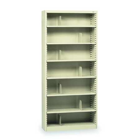 Tennsco 6-Shelf Stationary Bookcase, 84"x38" Champ/Putty B-8400P