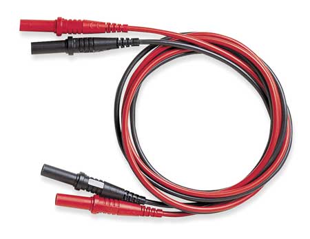 POMONA ELECTRONICS Test Leads, 48 In. L, Black/Red 5908A
