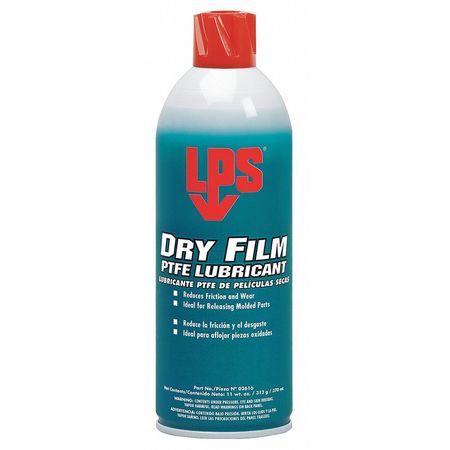 Lps Dry Film PTFE Lubricant, 16oz., Net 11oz. 02616