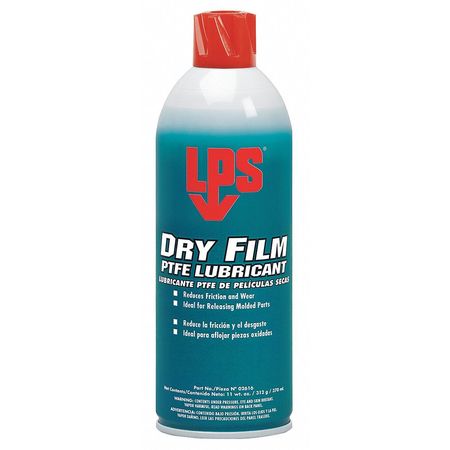 LPS Dry Film PTFE Lubricant, 16oz., Net 11oz. 02616