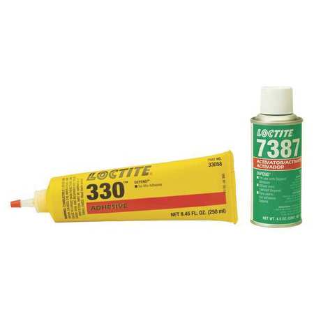 Loctite Epoxy Adhesive, 330 Series, Gray, Can, No Mix Mix Ratio, 5 min Functional Cure 1691005