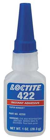Loctite Hot Melt Adhesive, 422 Series, Brown, 1 oz, Bottle 233927
