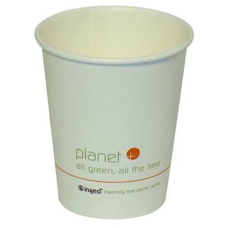 STALK MARKET Disposable Hot cup 8 oz. White, Paper, Pk500 PLC-8-S