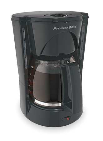 PROCTOR-SILEX Black Personal 12 Cup Coffee Maker 48524RY