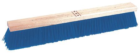 Tough Guy 30 in Sweep Face Broom Head, Stiff, Synthetic, Blue 4KNC5