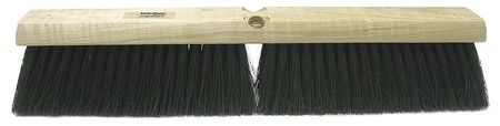 TOUGH GUY 14 in Sweep Face Broom Head, Soft, Natural, Black 4KNA6