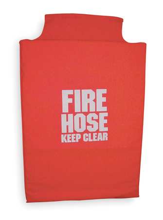 MOON AMERICAN Fire Hose Cover, 32 In.L, 22 In.W, Red 139-29