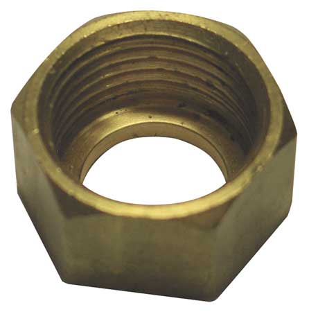 CHICAGO FAUCET Coupling Nut, Faucet, 1/2NPSM, Brass 49-005JKRBF